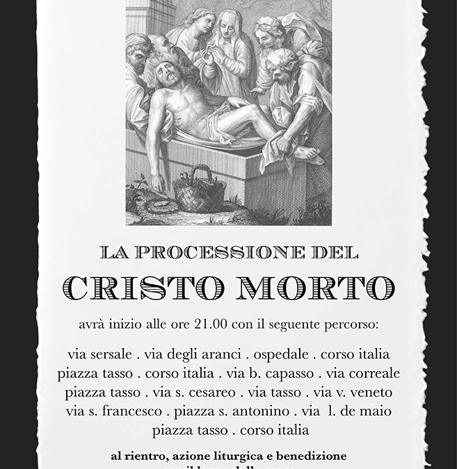 The holy week processions in Sorrento – Holy Friday 2019
