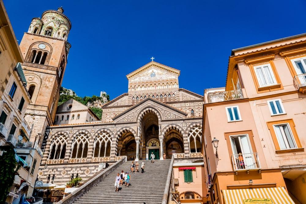 Duomo Cathedral in Amalfi Town on the Amalfi Coast