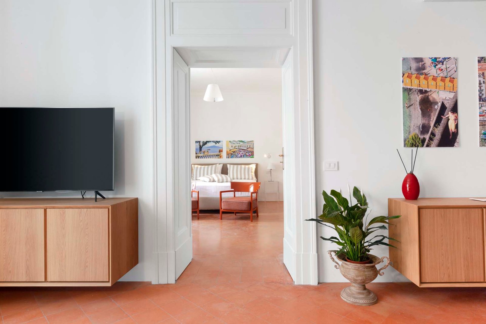 Living Room Sorrento Apartment Deluxe Home in Sorrento old Town -