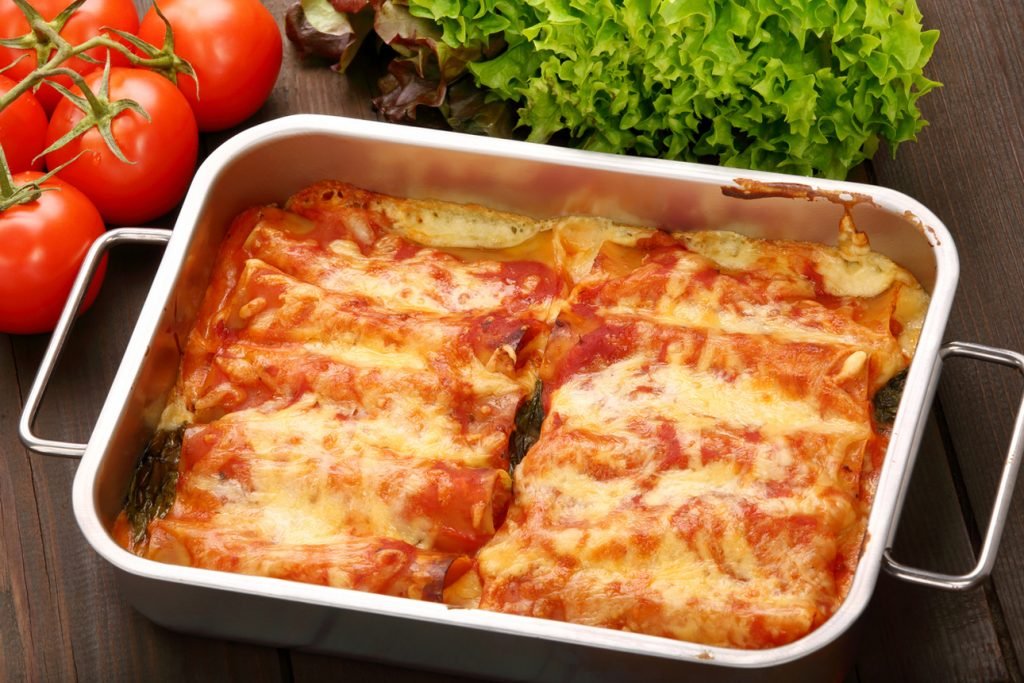 Italian cannelloni baked in a bowl Top 5 Meals to Eat in Sorrento